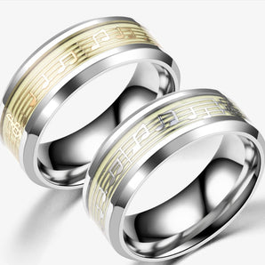 Luminous music five-line music score ring